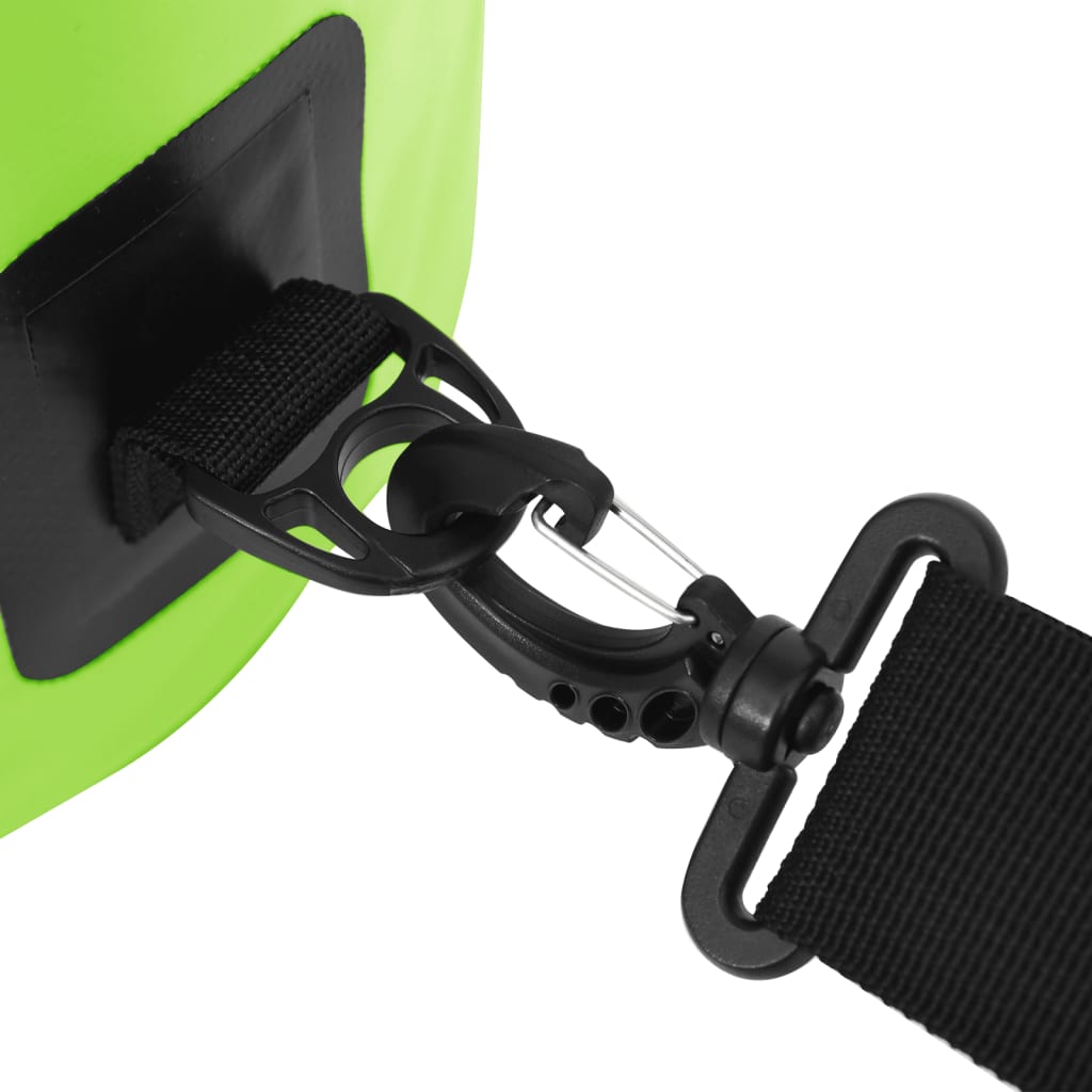 vidaXL Dry Bag with Zipper Green 7.9 gal PVC