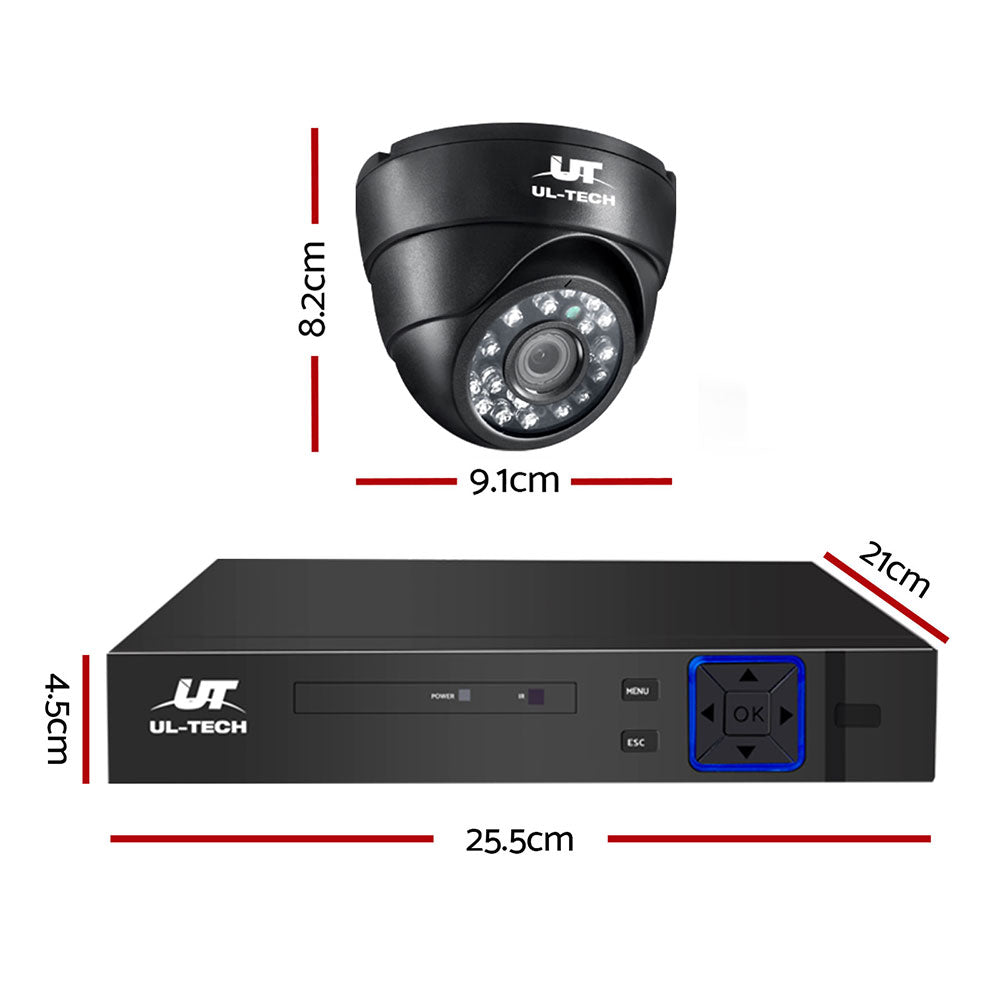 NNEDSZ -CCTV Camera Home Security System 8CH DVR 1080P IP 8 Dome Cameras Long Range