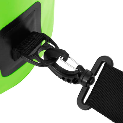 vidaXL Dry Bag with Zipper Green 7.9 gal PVC