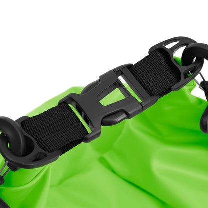vidaXL Dry Bag with Zipper Green 7.9 gal PVC