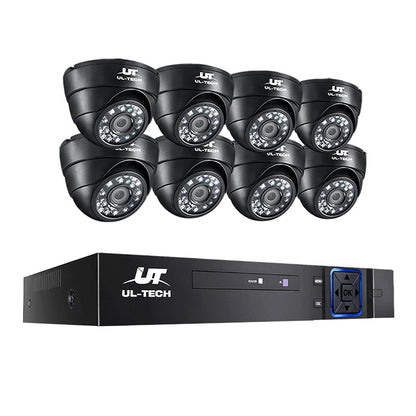 NNEDSZ -CCTV Camera Home Security System 8CH DVR 1080P IP 8 Dome Cameras Long Range