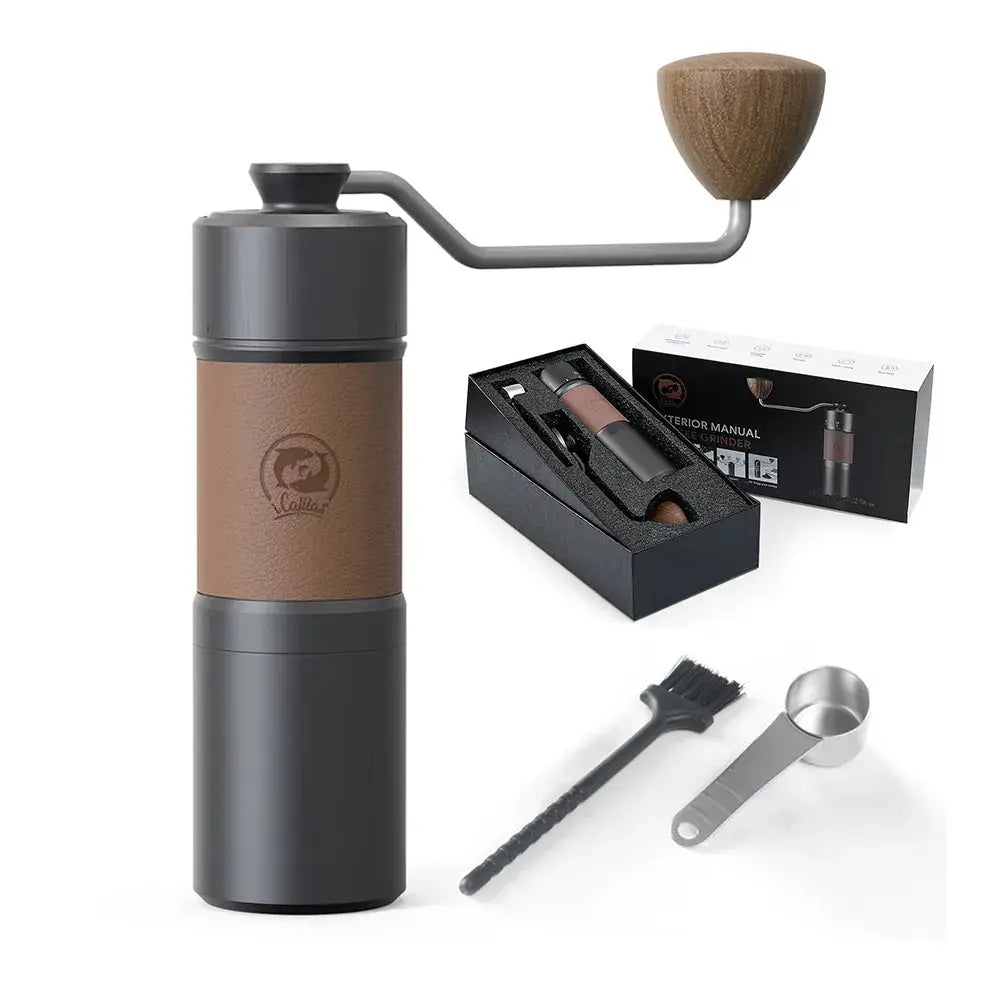 StepUP Coffee Manual Coffee Bean Grinder – Stainless Steel, 7-Burr